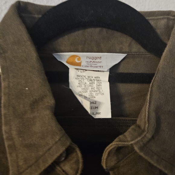Carhartt Men's Brown Casual Button Down Shirt - Picture 3 of 4